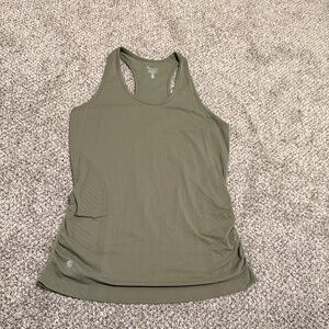 Speedlight Seamless Tank Athleta Size Medium Arbor Olive Green